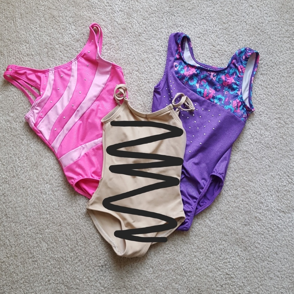Reserved- Girls leotard bundle